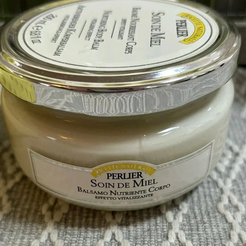 Perlier Bundle. 2-Honey Soap, 1-Body Balm, 1-Soothing‎ Hand Cream.